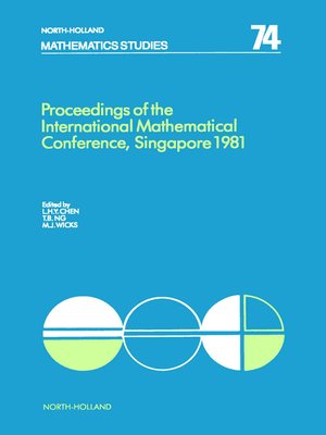 cover image of Proceedings of the International Mathematical Conference, Singapore 1981